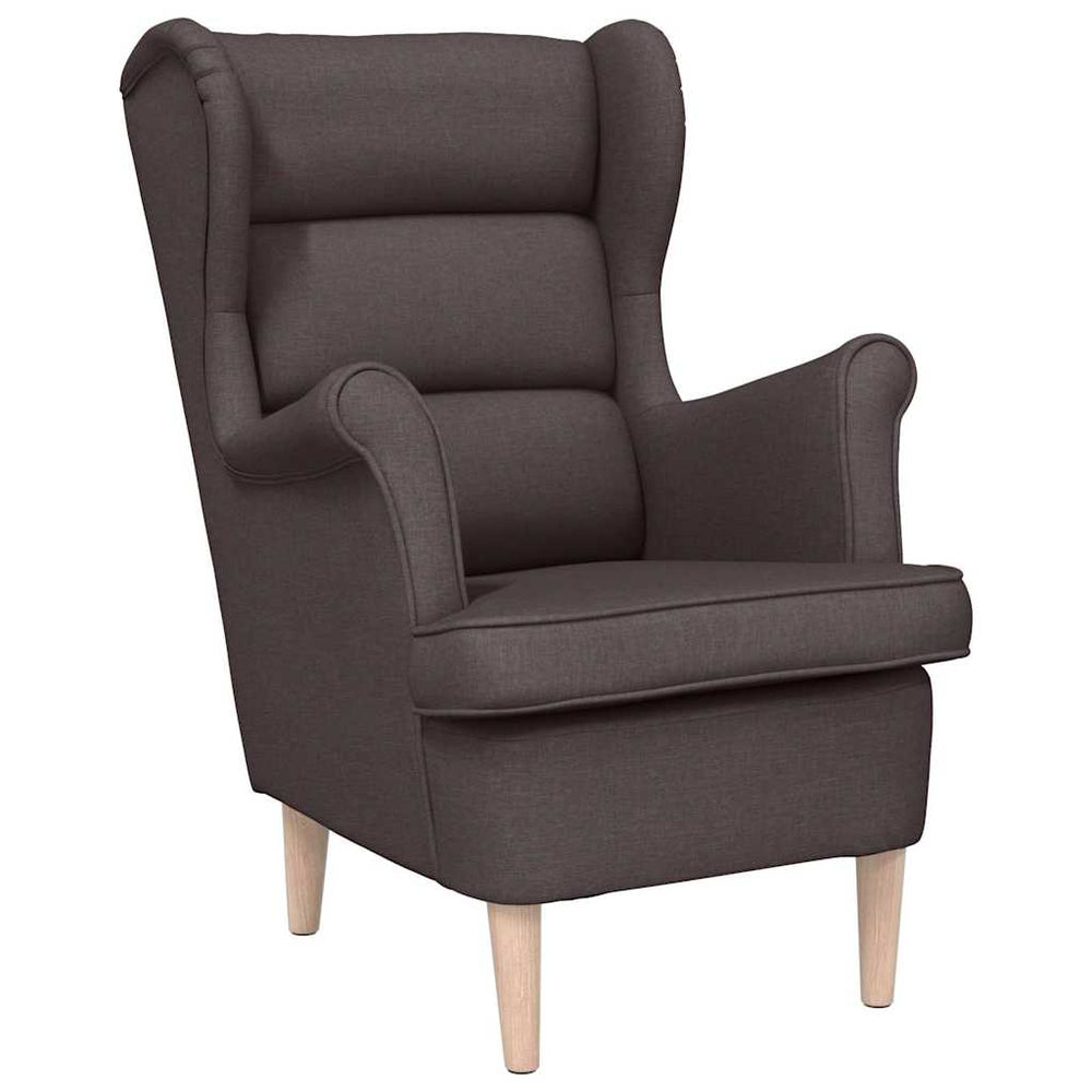 vidaXL Armchair Dark Brown 74x84x100 cm Fabric