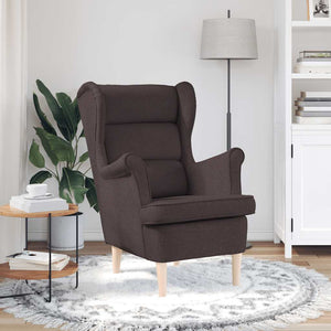Dunkelbrauner Sessel Stoff 74x84x100 cm