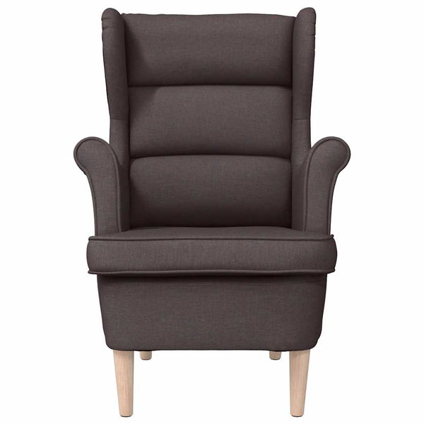 Dunkelbrauner Sessel Stoff 74x84x100 cm