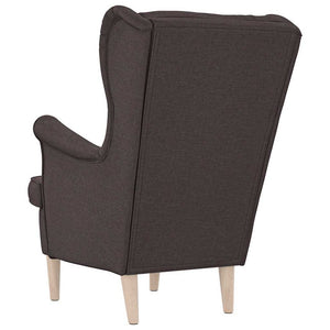 Dunkelbrauner Sessel Stoff 74x84x100 cm