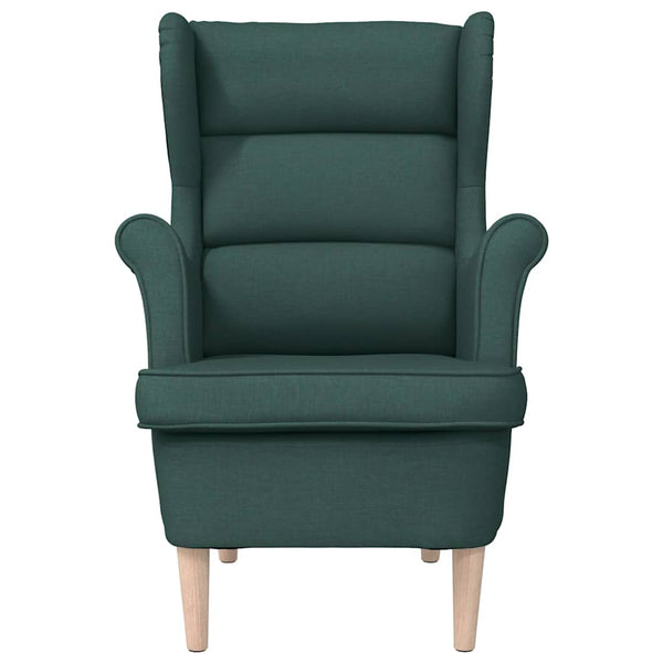 Dunkelgrüner Stoff Sessel 74x84x100 cm