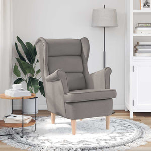 Sessel Taupe Stoff 74x84x100 cm