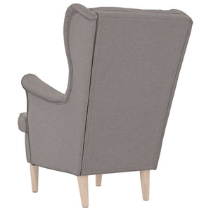 Sessel Taupe Stoff 74x84x100 cm