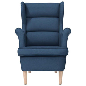 Blauer Stoff Sessel 74x84x100 cm