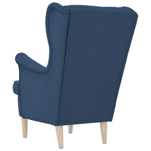 Blauer Stoff Sessel 74x84x100 cm