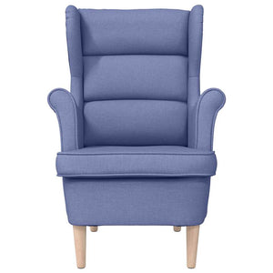 Jeansblauer Stoff Sessel 74x84x100 cm