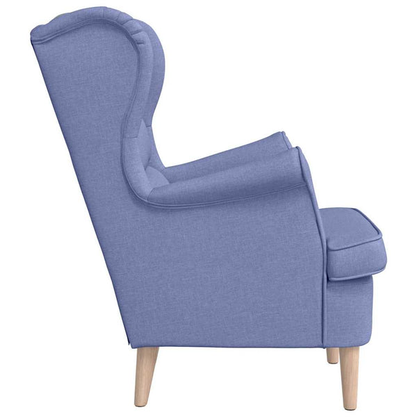 Jeansblauer Stoff Sessel 74x84x100 cm