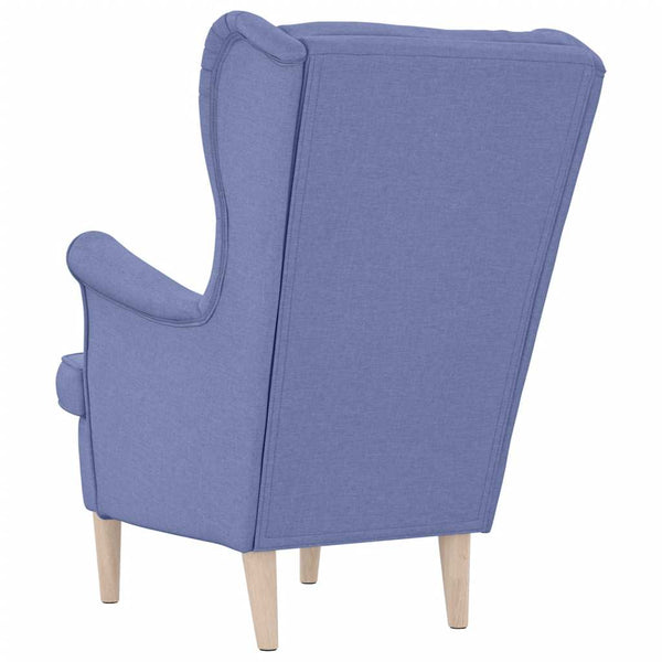 Jeansblauer Stoff Sessel 74x84x100 cm