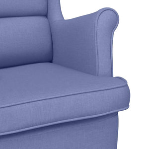 Jeansblauer Stoff Sessel 74x84x100 cm