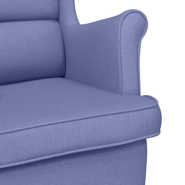 Jeansblauer Stoff Sessel 74x84x100 cm