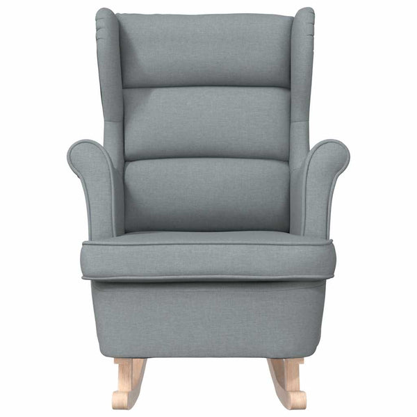 Schaukelsessel Hellgrau Stoff 74x90x102 cm