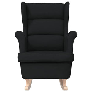 Schaukelsessel Schwarz Stoff 74x90x102cm
