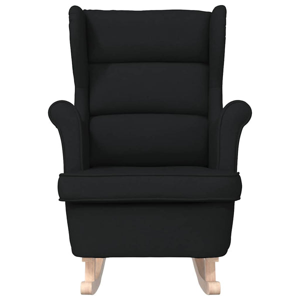 Schaukelsessel Schwarz Stoff 74x90x102cm