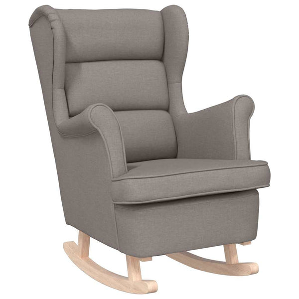 Schaukelsessel Taupe Stoff 74x90x102 cm