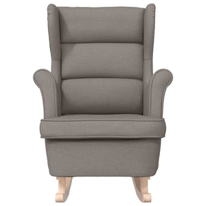 Schaukelsessel Taupe Stoff 74x90x102 cm