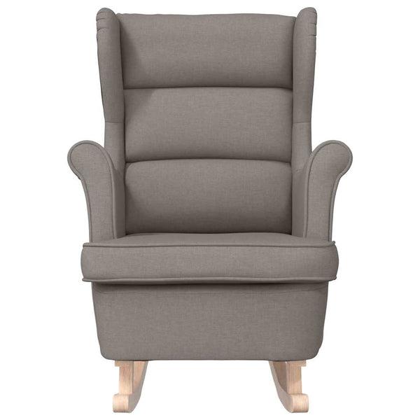 Schaukelsessel Taupe Stoff 74x90x102 cm