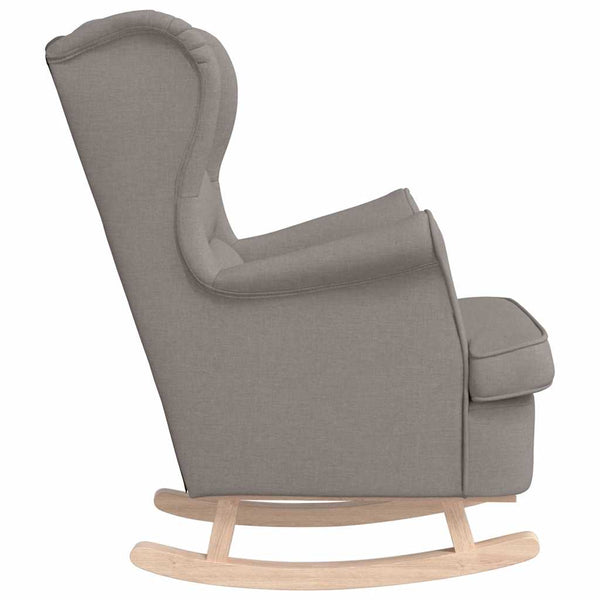 Schaukelsessel Taupe Stoff 74x90x102 cm