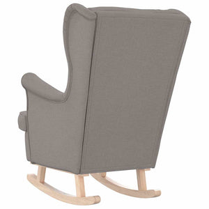 Schaukelsessel Taupe Stoff 74x90x102 cm