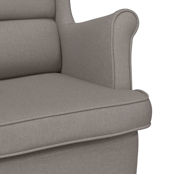 Schaukelsessel Taupe Stoff 74x90x102 cm