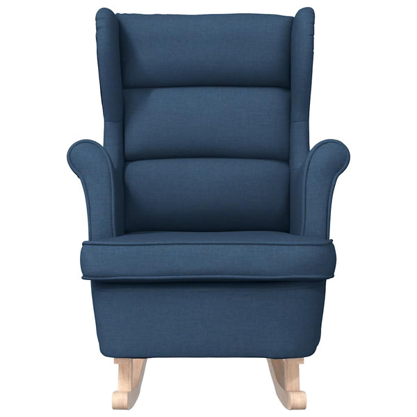 Blauer Schaukelsessel Stoff 74x90x102 cm