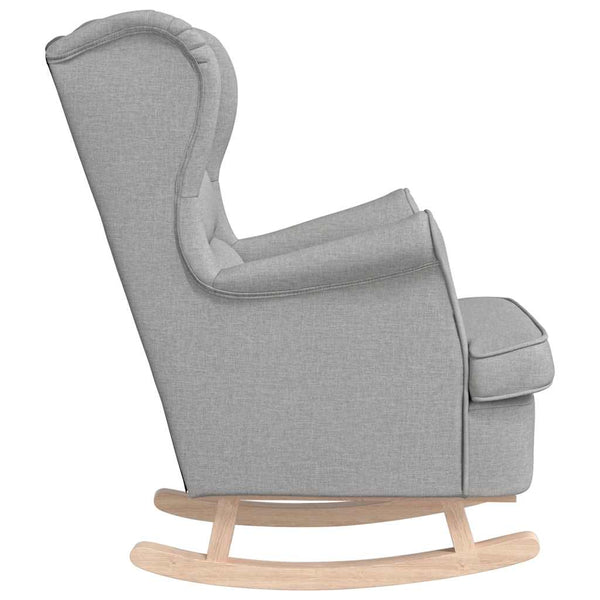 Schaukelsessel Wolkengrau Stoff 74x90x102cm