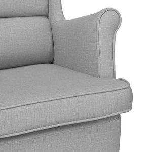 Schaukelsessel Wolkengrau Stoff 74x90x102cm