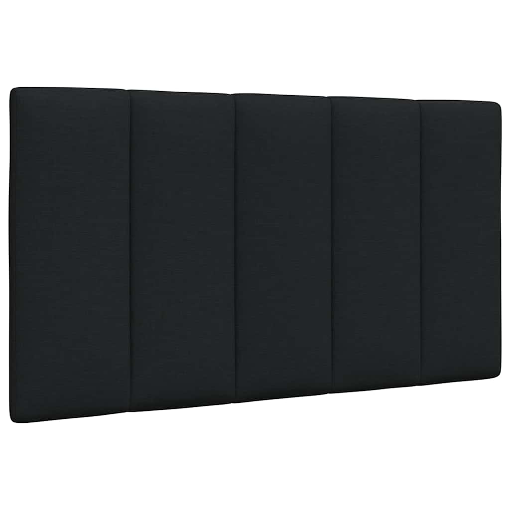 Schwarzes Kopfteil-Kissen Hanko, 80 cm