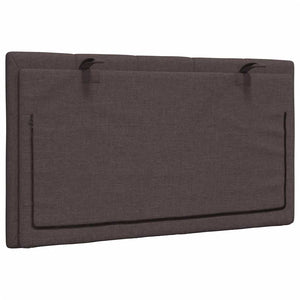 Kopfteil Kissen Hanko Dunkelbraun 80 cm
