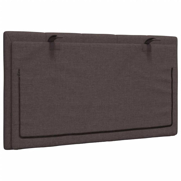 Kopfteil Kissen Hanko Dunkelbraun 80 cm