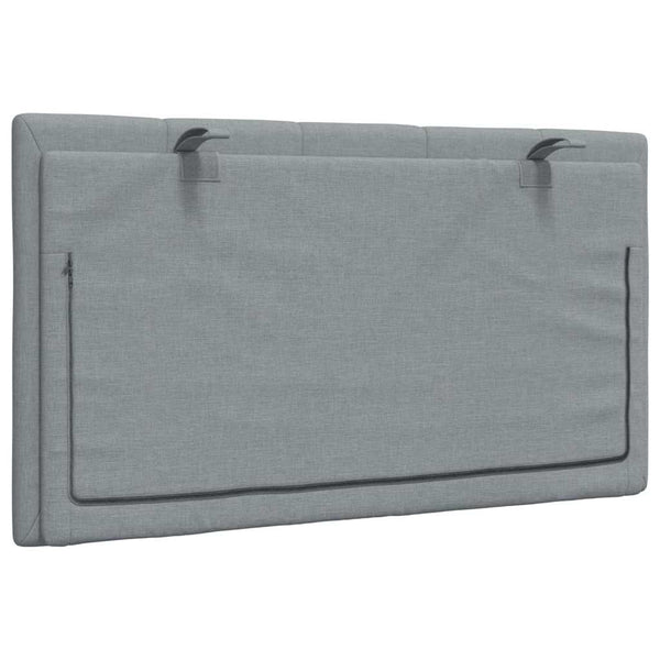 Kopfteil Kissen Hanko Hellgrau 90cm