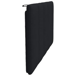 Schwarzes Kopfteil-Kissen Hanko, 100 cm