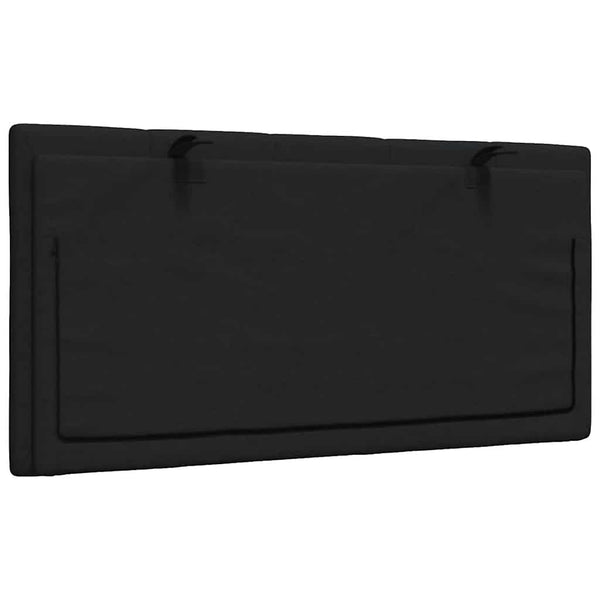 Schwarzes Kopfteil-Kissen Hanko, 100 cm