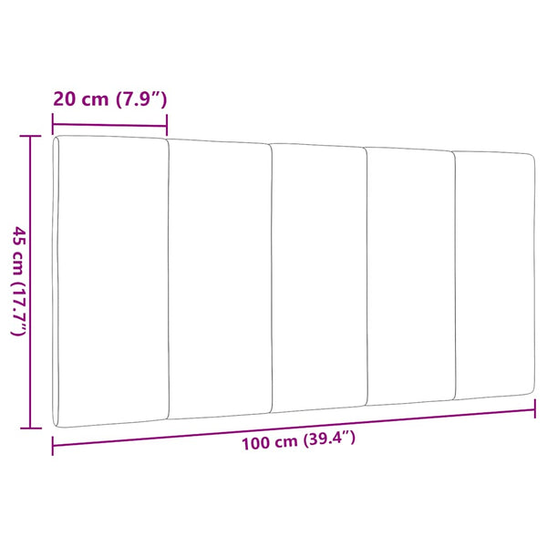 Kopfteil Kissen Dunkelbraun 100 cm