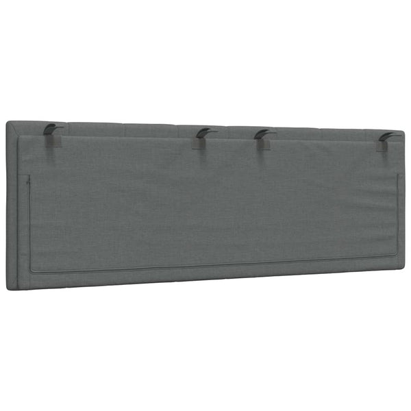 Kopfteil Kissen Hanko Dunkelgrau 120 cm