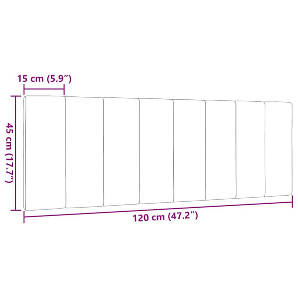 Kopfteil Kissen Hanko Schwarz 120 cm