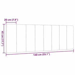 Kopfteil Kissen Blau 140 cm