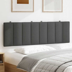 Dunkelgraues Kopfteil-Kissen Hanko, 160 cm