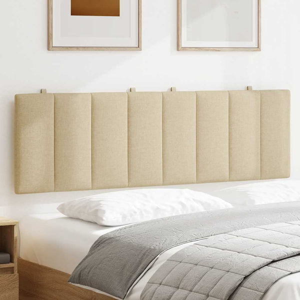 Gepolstertes Kopfteil-Kissen Creme 160cm
