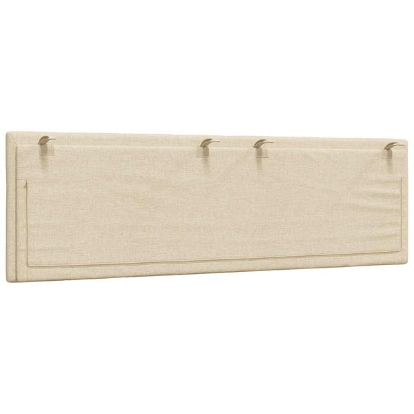 Gepolstertes Kopfteil-Kissen Creme 160cm