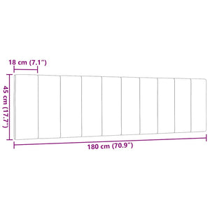 Kopfteil Kissen Hanko Taupe 180 cm