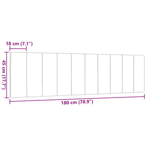Kopfteil Kissen Hanko Blau 180 cm