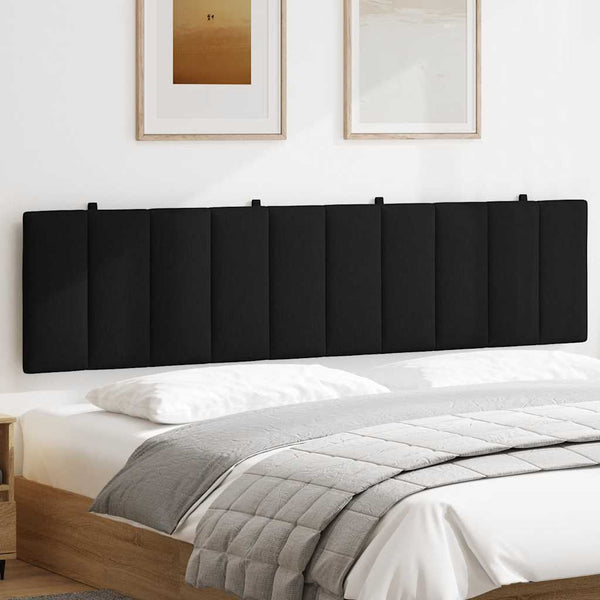 Schwarzes Kopfteil-Kissen Hanko 200 cm