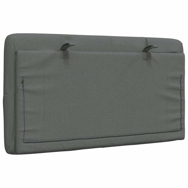 Kopfteil Kissen Dunkelgrau 80cm