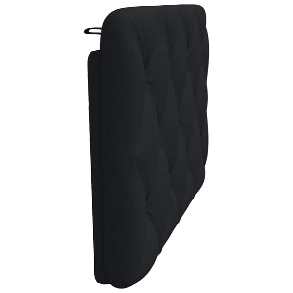 Schwarzes Kopfteil-Kissen 80 cm