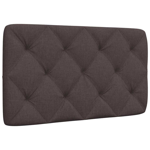 Kopfteil Kissen Dunkelbraun Stoff 80 cm