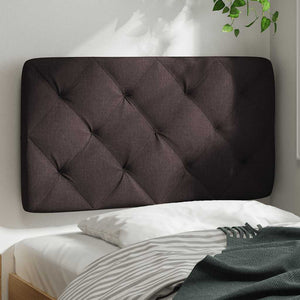 Kopfteil Kissen Dunkelbraun Stoff 80 cm