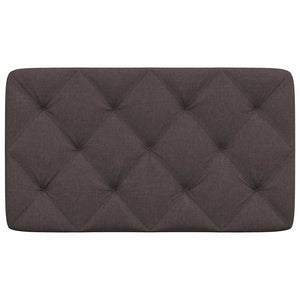 Kopfteil Kissen Dunkelbraun Stoff 80 cm