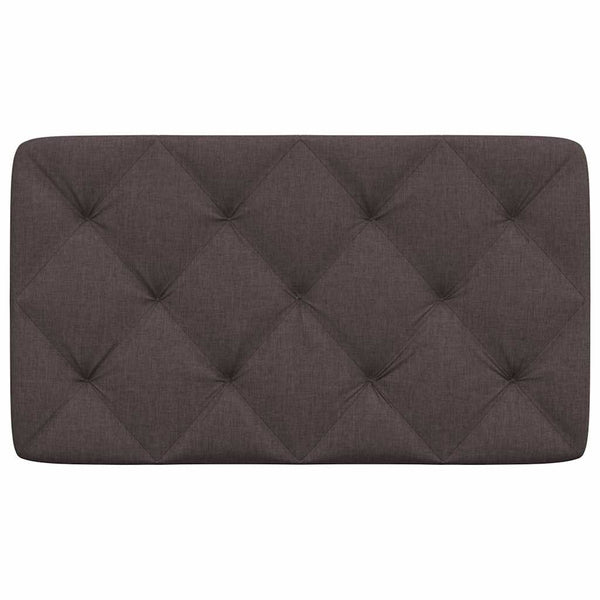 Kopfteil Kissen Dunkelbraun Stoff 80 cm
