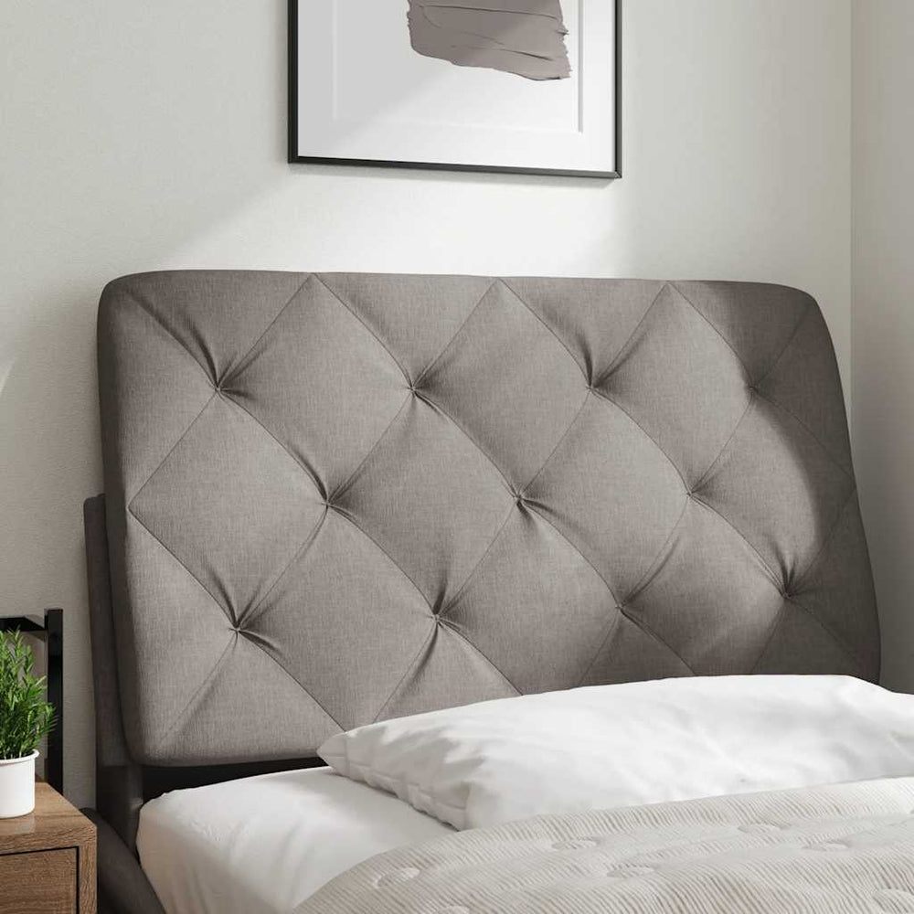 Kopfteil Kissen Taupe 80 cm