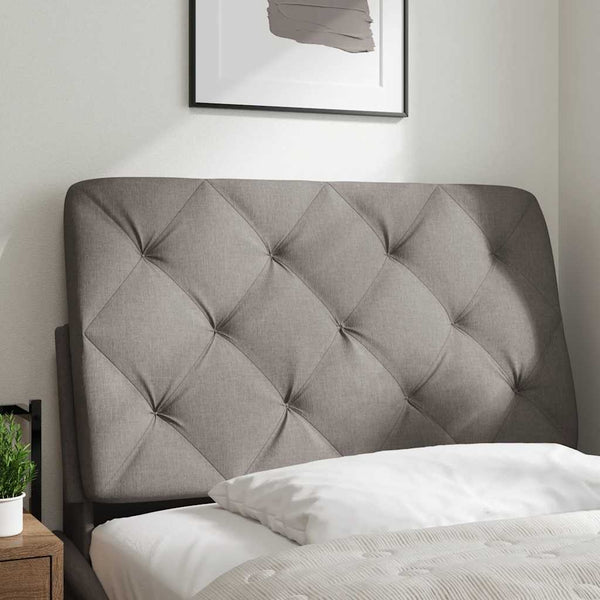 Kopfteil Kissen Taupe 80 cm